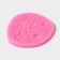 Mold "Four Snowflakes", silicone, 8 × 8 cm, pink color