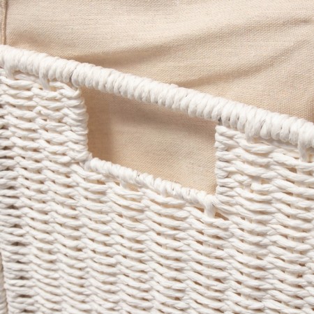 Ladopa LadoM basket "Classics", rectangular, 45 × 27 × 64 cm, white-3