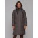 Coat insulated winter female, size 42, dark gray color