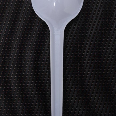 Set of white plastic disposable spoons, 16.5 cm, 12 pcs-3