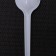 Set of white plastic disposable spoons, 16.5 cm, 12 pcs