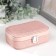 Casket to the leatherette for jewelry "Pink" combined 4.5x10x15 cm