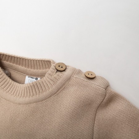 Jumper knitted baby I "Bear" Growth 98-104 cm-4