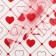 Matte film "Hearts", 58*58 cm, red