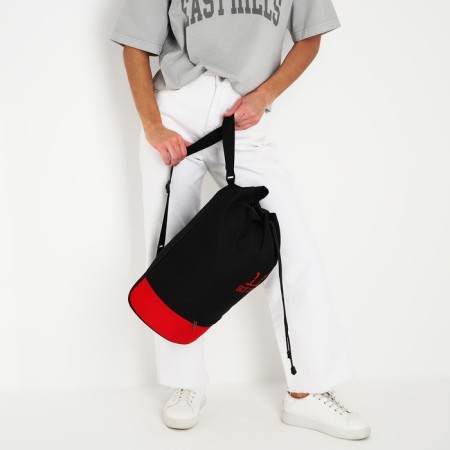 The backpack of the school Torba “everything will come true”, 45x20x25, the cord on the screed, red/black-9