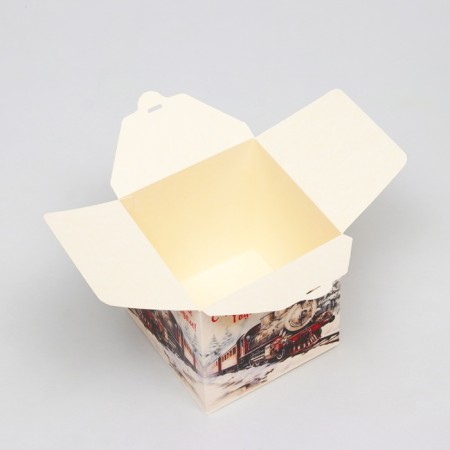 Gift folding box "steam locomotive", 12 x 12 x 12 cm-3