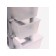 The chest of drawers is 3-section, transparent boxes, color gray color