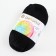 Yarn "Children's Cotton" 100%Mercerized cotton 330m/100g (02-black)