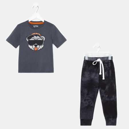 Children's pajamas for the boy KAFTAN "Trendy" R.34 (122-128), gray-5