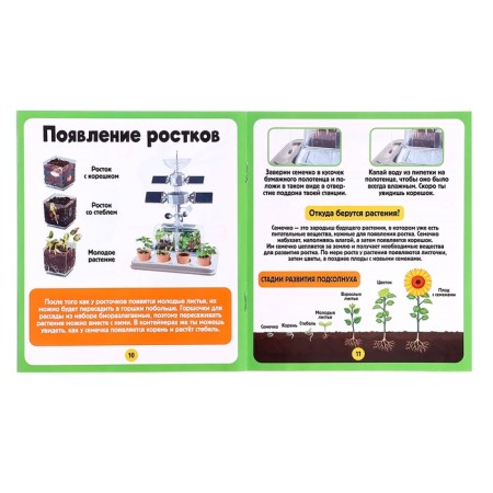 Set for experiments "My mini-farm", cultivation of plants, in space-13
