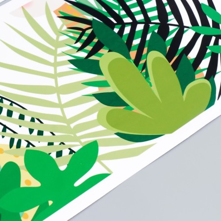 Sticker Plastic Interior Color "Giraffes in an ambush" Set 2 sheets 30x90 cm-2