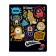 Notebook A5 (165 x 203 mm), 48 sheets in a cage on a clip of Crazy Monsters, covered cardboard, matte lamination, block 60 g/m2, mix