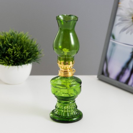 Kerosene lamp green 6x6x20 cm risalux-3
