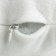 Decorative Ethel Pillow "Crown" White, 48x38cm, velor, 100% p/e