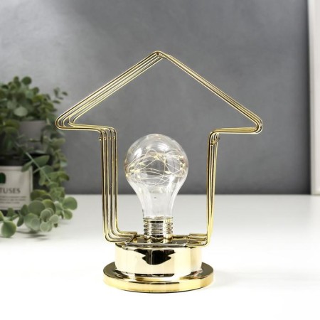 Night Loft 16459/1 LED from batteries 3haa gold 10x10x20 cm Risalux-2