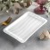 Porcelain dish, 21.5 × 13.5 cm, white color