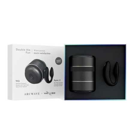 Double The Fun Steam Set: Masturbator Arcwave Voy + Vibrator We-Vibe Sync 2-6