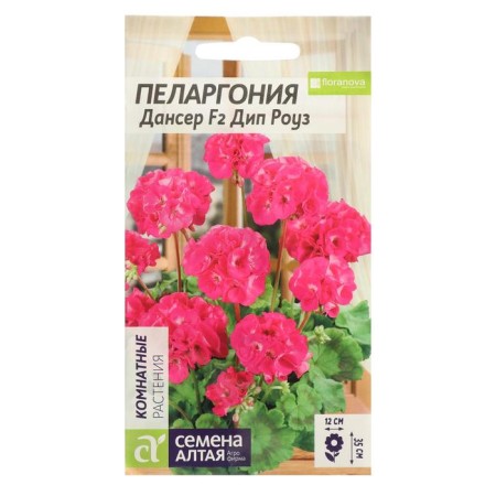 Flower seeds Pelargonium "Danser Dip Rose", zonal, this. ALT, c/n, 4 pcs