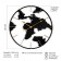 Watching clock, series: loft, "Map of the World", smooth move, 1AA, D-60 cm