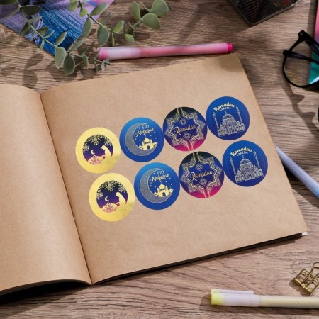Stickers for business and gifts "Ramadan's Bright Holiday", 40 pcs, 4 x 4 cm-1
