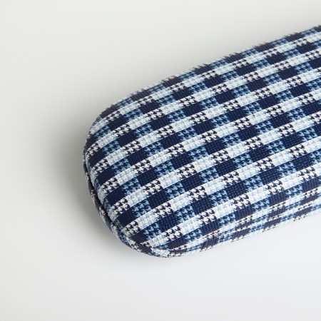 Case for glasses on the cracker, length 16 cm, blue color-1