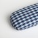 Case for glasses on the cracker, length 16 cm, blue color