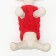 Knitted sweater, velor, size L (DS 35, Osh 30, OG 45 cm), red