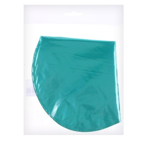 Foil ball 9 "Biscay Green", mini-heart, without a valve, a set of 5 pcs.-1
