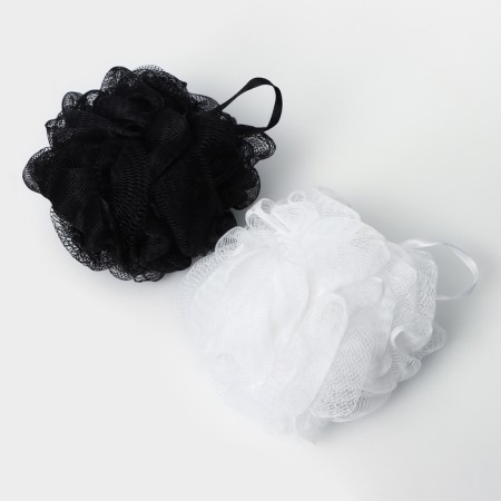 Cupellia spa body mochecks: 2 balls of 50 grams, black and white color-3