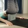 Sangh yoga block, 23x15x8 cm, gray color