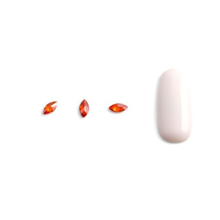 Crystals for volumetric inlay Pole "Marquis", No. 2, Red, 10 pcs