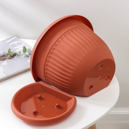 Pot with the pallet wall -mounted "Libya", 4.6 liters, the color of the terracotta-2