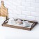 Wooden tray 30x50x7.4 cm white