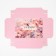 Gift folding box, packaging, "bloom", 21 x 15 x 7 cm