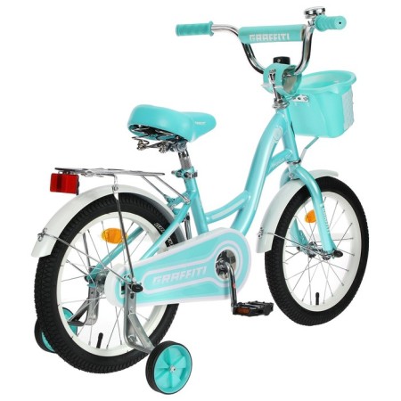 Bicycle 14 "Graffiti Premium Girl, mint/white color-3