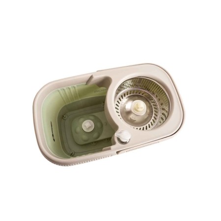 Orion 2112 cleaning set: mop, a bucket with pedal spin, nozzle, 8 l, color gray-pale-green-9