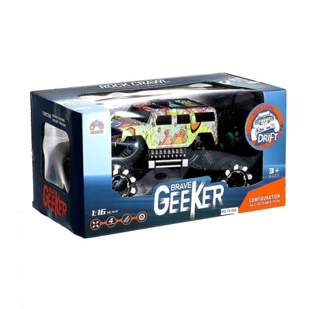 Radio -controlled jeep "Graffiti", works on the battery, mix-5