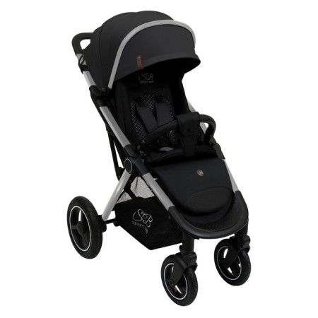 Walking stroller Sweet Baby Compatto, Silver Black color-6