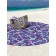 Pareo and beach rug "Sea patterns with anchors", d = 150 cm