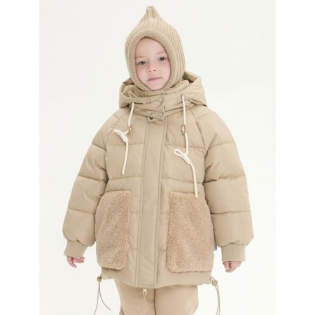 Jacket for girls, height 116 cm, sandy color