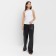 Female T-shirt Minaku: Basic Line Color White, Rr. 46