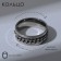 Ring "array" chain, color silver, size mix