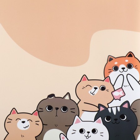 Rug for a bowl "Cute kittens", 43x28 ​​cm-6