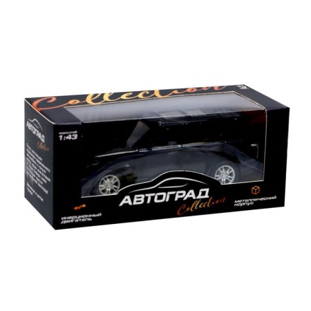 Metal “jeep”, inertial, scale 1:43, black color-3