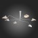 Ceiling Ceiling ST LUCE. SL305.502.06. SPRUZZO. 6x60 watts, E27, 180x180x54 cm, white color