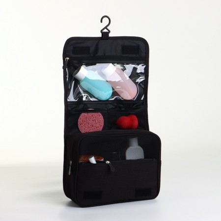 Cosmetic mester on Velcro, with hook, black color-3