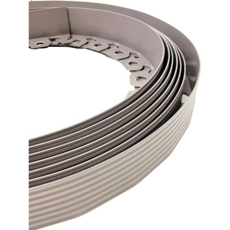 Garden plastic curb, 38 mm, brown, 10 m + 30 stakes, "mango-1
