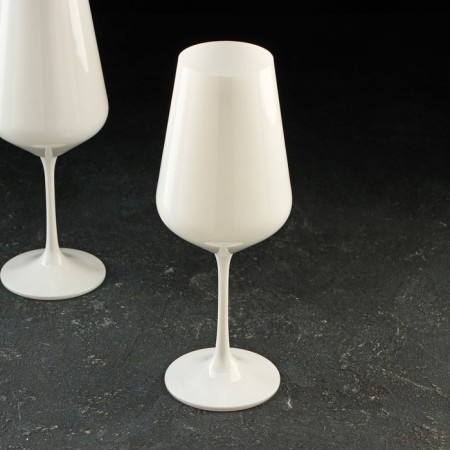 Set of glasses for the wine "Sandra", 450 ml, 2 pcs, white color-1