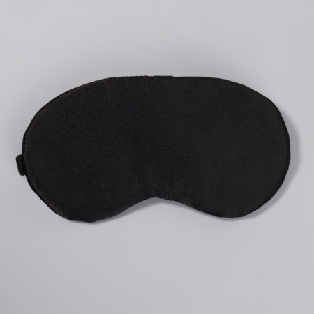 Sleel Mask "Silk", 19 × 10 cm, elastic band is single, black color-3
