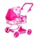 Stroller for dolls, with a basket, winter, metal frame, mix